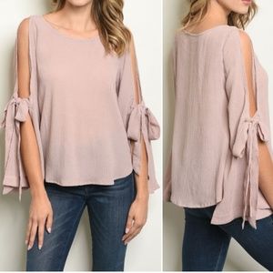 Girly & Flirty MAUVE TOP